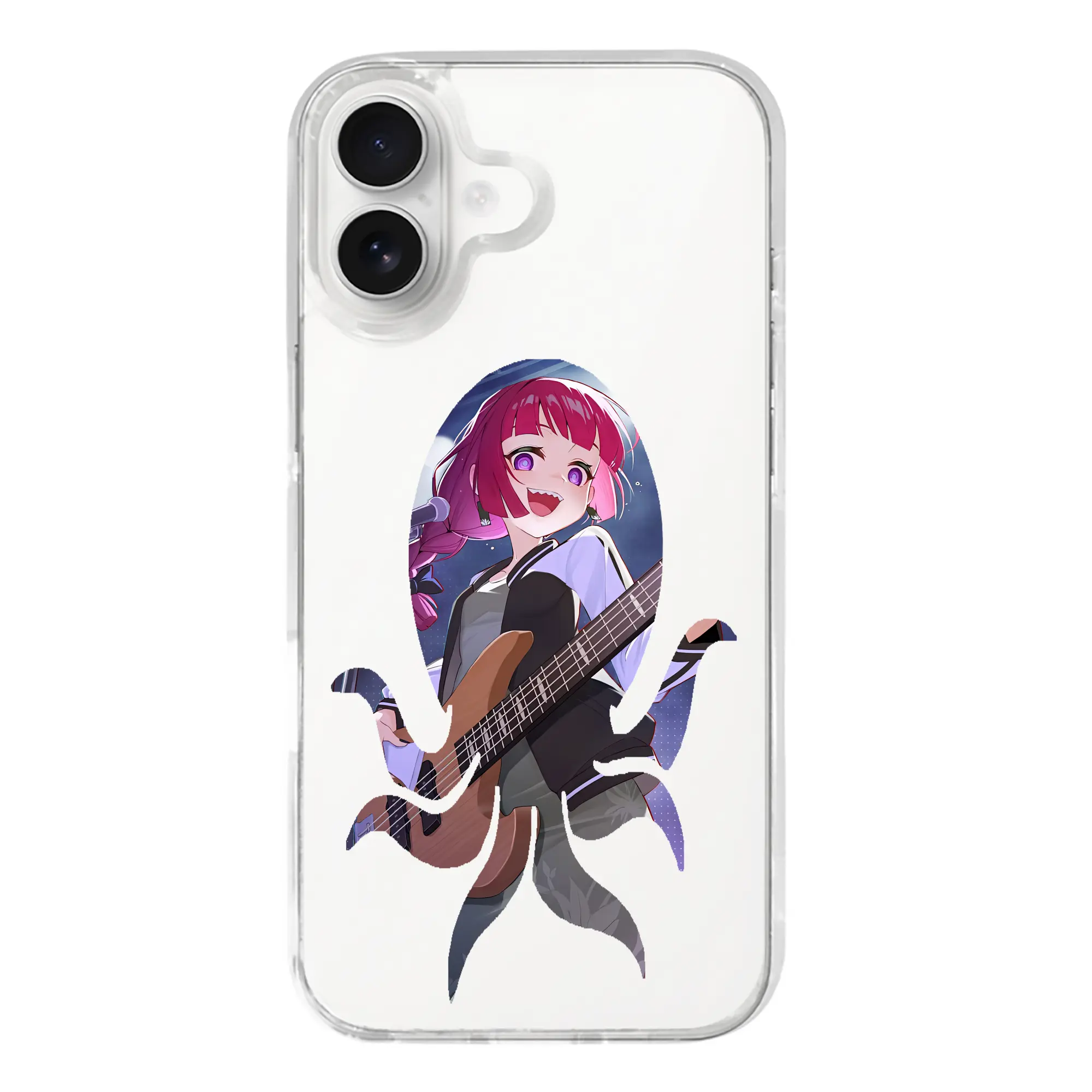 ぼっちざろっく！ グッズ,廣井きくり - iPhone 17シリーズ 透明スマホケース – 薄型・耐衝撃・精密フィット保護カバー